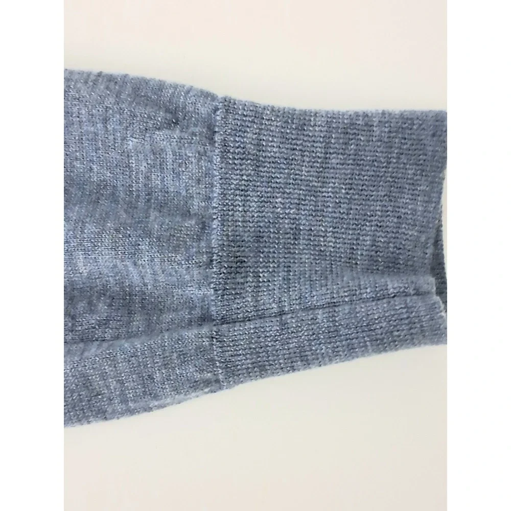 Polo Ralph Lauren Sweater Men's Medium Blue Washable Merino Wool V-Neck Preowned